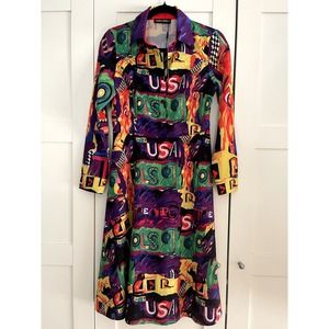 Espopsy Dida Bole USA, Theatre, Olsoj, ETC. Colorful Collage Dress. NWT
